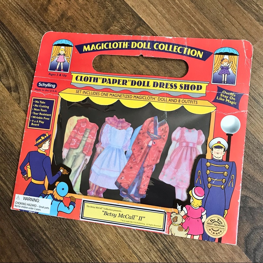 Y2k Magicloth Doll magnet dress up outfits Betsy McCall II travel friendly toy